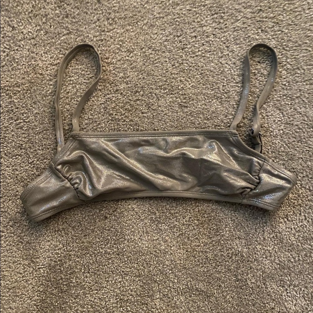 gold bathing suit top! used :)